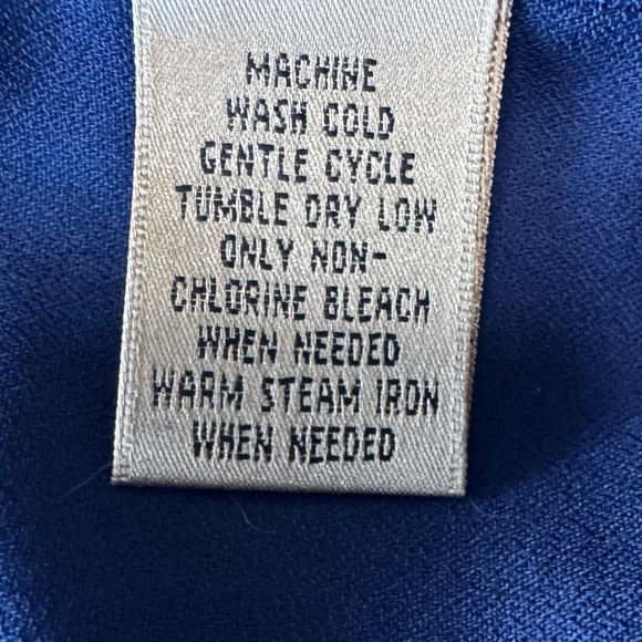 Croft & Barrow Crèpe Dress Shirt | Navy Blue | Size 16 34/35 | NWT - Picture 7 of 7